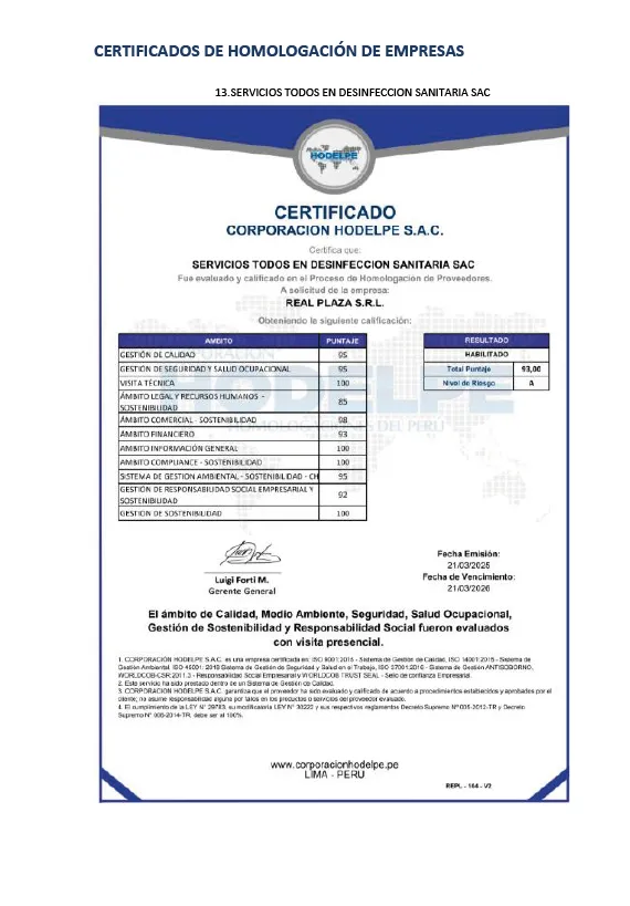 Certificado 13