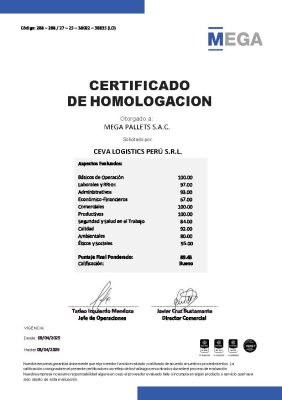 Certificado Lev. Mega Pallets S.A.C. - CEVA (1)